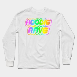 Hoodie Rave Rainbow Inverted Long Sleeve T-Shirt